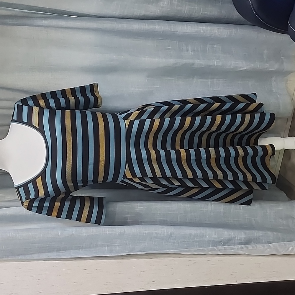 LuLaRoe Multicolor Striped Midi Dress